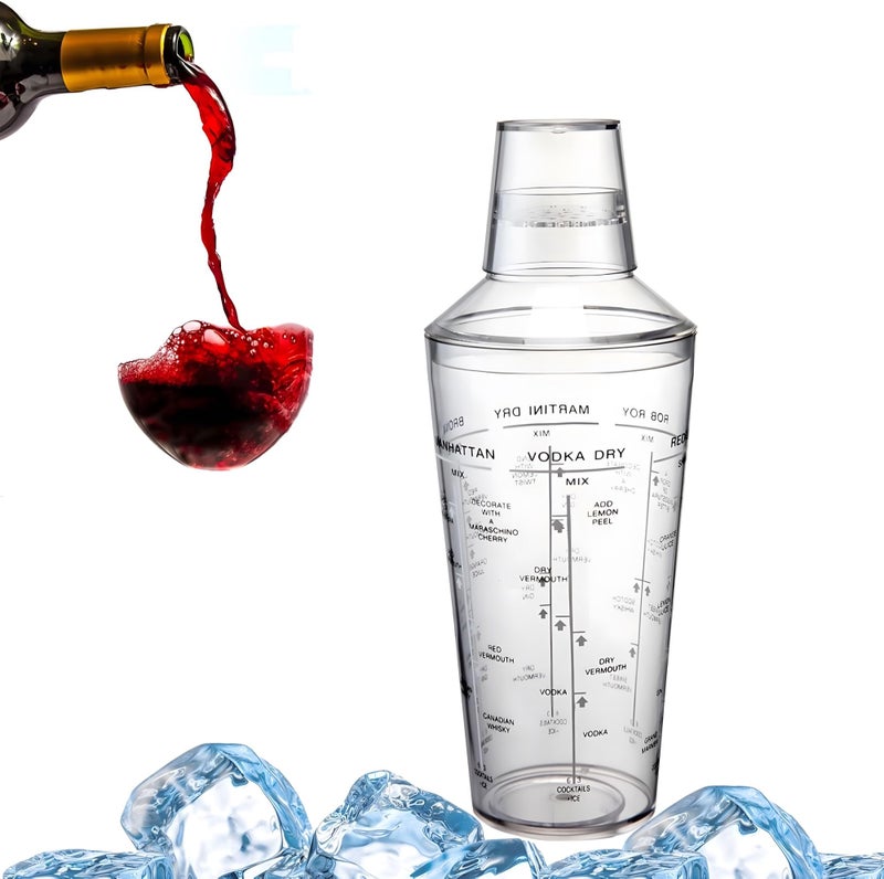 24x7 eMall Cocktail Shaker, Cocktail Making, Drink Mixer Wine Beverage Shaker with Scales, Large Capacity for Drinks Bar Accessories Home Use with Recipes Newcomer - Image 1