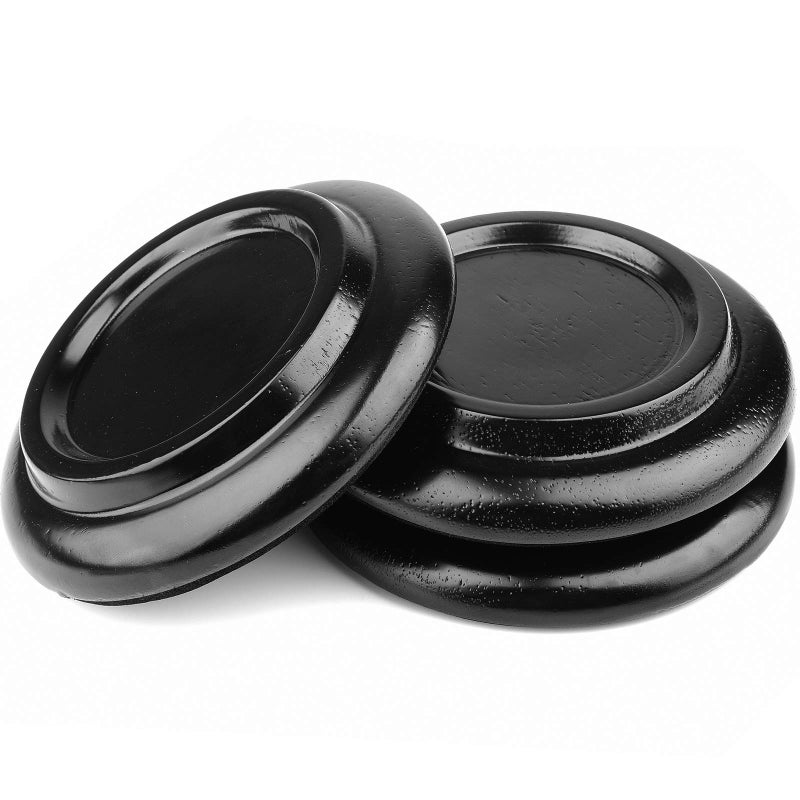 Eison Piano Caster for Grand Piano Wood Piano Caster Cups Floor Protectors for Hardwood Floorwith NonSlip AntiNoise Foam Piano Casters Pad Set of 3Black