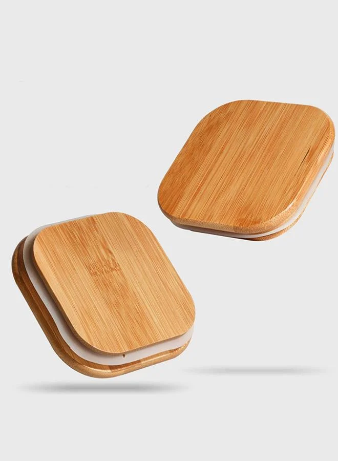 QUESERA Quesera Airtight Glass Storage Canister with Wood Lid (1500ml), Clear Food Storage Container Jar with Sealing Bamboo Lid for Noodles Flour Cereal Rice Sugar Tea Coffee Beans, Set of 3