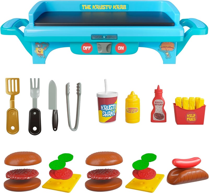 Lollipop SpongeBob SquarePants Kids Grill Playset - Toy Kitchen Set for Ages 3-10 - Image 2