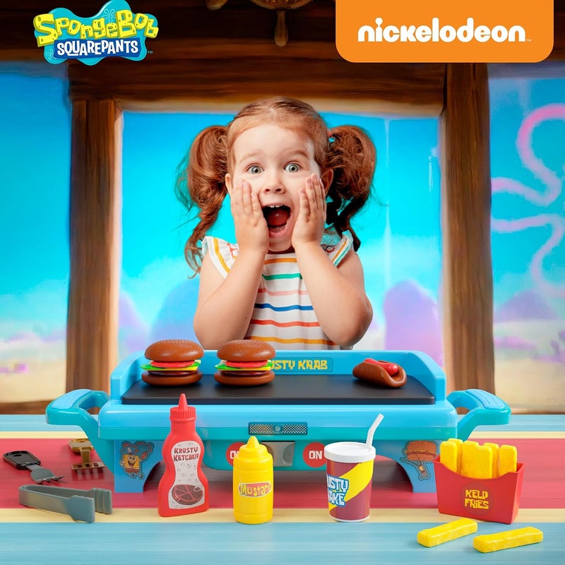 Lollipop SpongeBob SquarePants Kids Grill Playset - Toy Kitchen Set for Ages 3-10 - Image 3