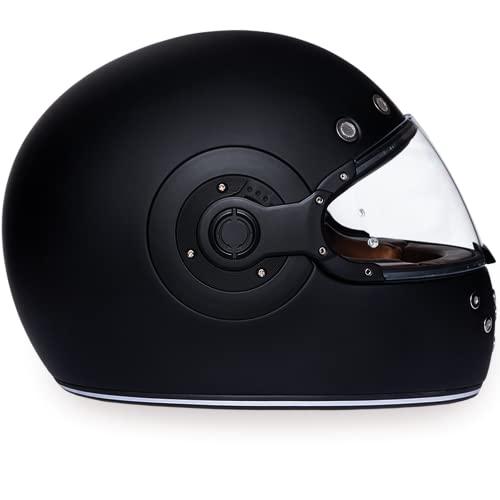 Daytona Helmets Retro Full Face Motorcycle Helmet - DOT Approved Vintage Helmet for Motorcycles, Cruisers, Scooters & Mopeds - Retro Motorcycle Helmets for Men, Women and Youth - Image 4