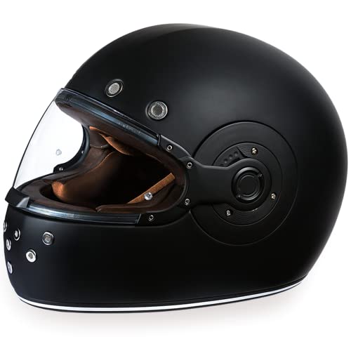 Daytona Helmets Retro Full Face Motorcycle Helmet - DOT Approved Vintage Helmet for Motorcycles, Cruisers, Scooters & Mopeds - Retro Motorcycle Helmets for Men, Women and Youth - Image 1