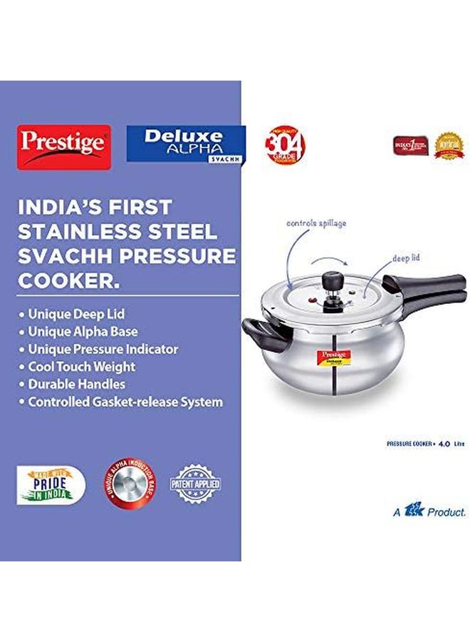 Prestige SS 4 Ltr Svachh Dlx Alpha Handi Cooker - Image 3