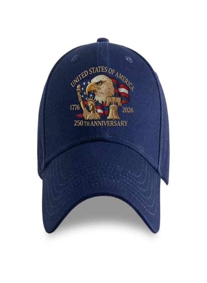 BADAO 250th Anniversary USA Hat,United States 250th Anniversary Hats,Patriotic Hats for Men Women Bald Eagle Printed Baseball Cap,Adjustable Retro 250 Year American Hat,US 250 Anniversarys Celebration Hats - Image 1