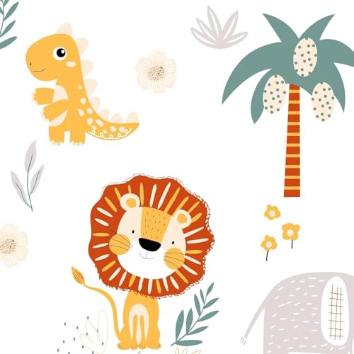 Filymore Cute Animal 3-Piece Kids Bedding Set – Single Bed Comforter, Matching Bedsheet & Pillow Cover – Soft Off-White Design for Children’s Room(90X60) inch - Image 3