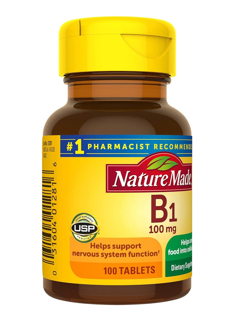 Nature Made - Vitamin B1 100 Mg Tablets 161529 - Image 1