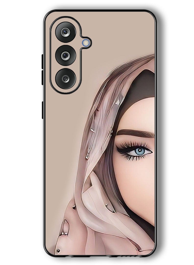 Theodor Case Compatible with Samsung Galaxy F36/ M36 6.7 Inch Protection Shockproof Bumper Cover Girl Half Face - Image 1