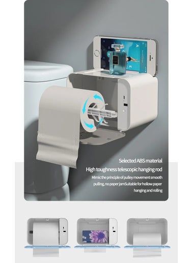 Wall Mounted Automatic Sensor Tissue Box Induction Roll Paper Towel Holder Bathroom Smart Tissue Box Rack Toilet - pzsku/Z5EF0E892F685FCE616EDZ/45/_/1730715721/5efbbb80-7df3-491f-9afd-cfc8f62b09ab