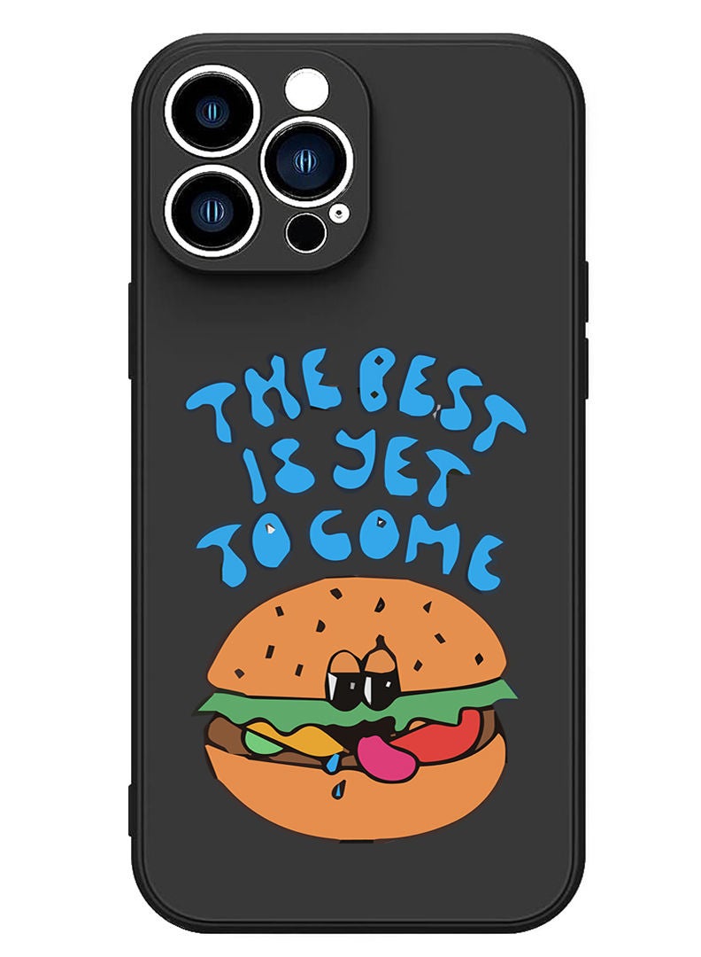 Theodor Protective Slim Fit Case Liquid Silicone Cover with Full Body Protection Anti-Scratch Shockproof Case For iPhone 13 Pro Black  - Betty Boop with dog - Image 1