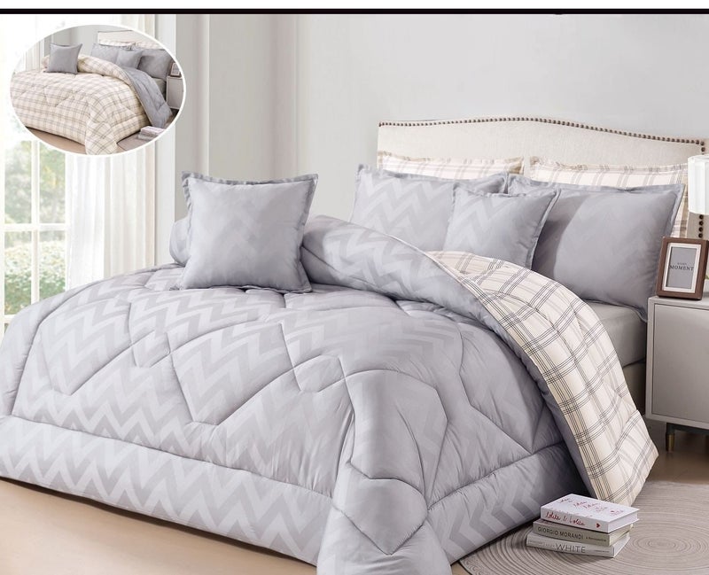 5-piece single bedsheet set, medium filling, summer style, plain, microfiber material - Image 1