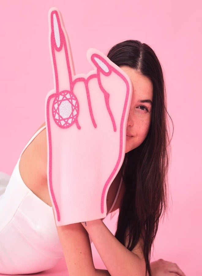xo, Fetti Bachelorette Party Gift Decoration XL Engaged Foam Ring Finger | Bride To Be, Bridesmaid Favors, Bridal Shower, Engagement Party - Image 2