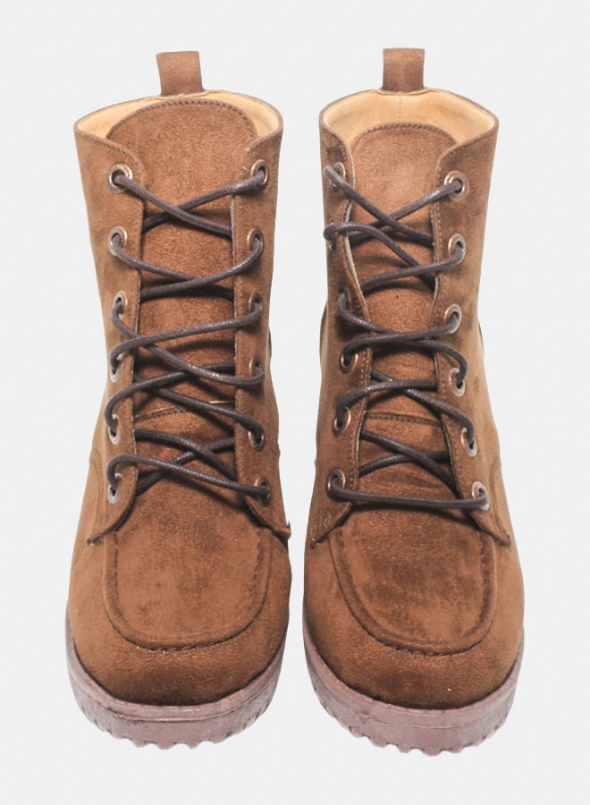 Glitter Women Half-Boots - Brown - Image 3