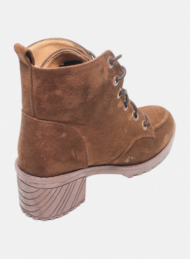 Glitter Women Half-Boots - Brown - Image 4