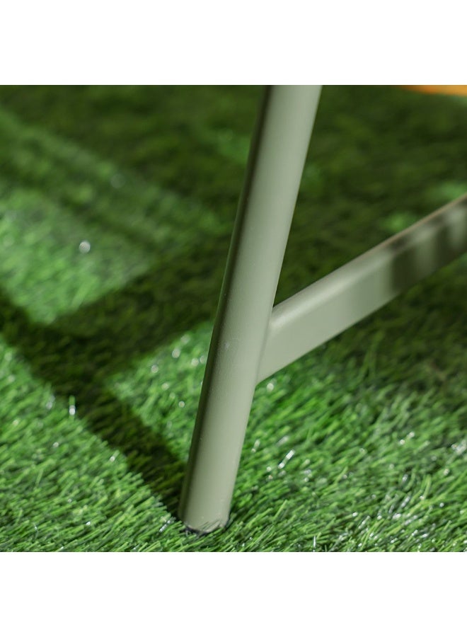 DANUBE HOME Olivia 3-Seater Park Bench in Military Green – Heavy-Duty Outdoor Seating for Garden, Patio or Public Spaces – Weatherproof Steel Design - Image 4