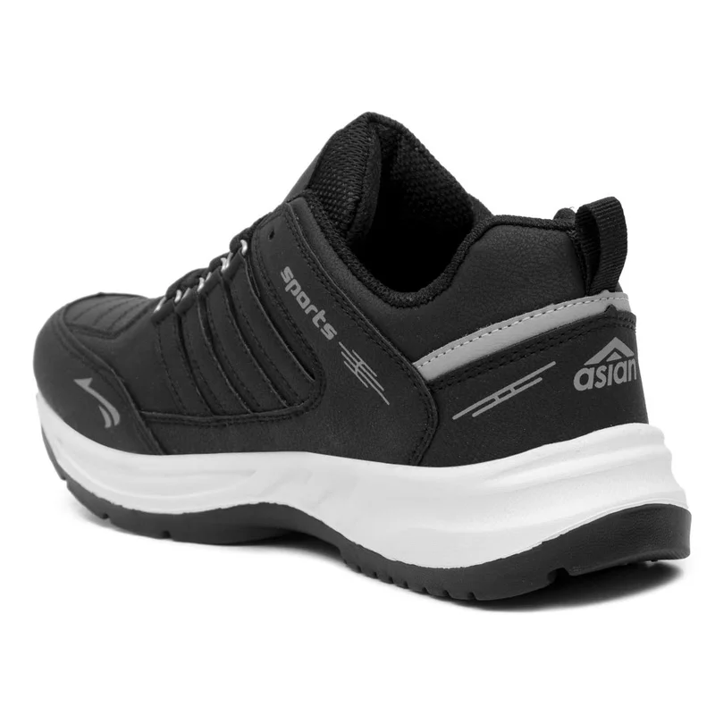 Asian Black Sports Sneakers for Men and Boys