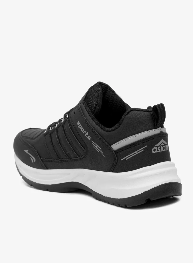 Asian  Black Sports Sneakers for Men and Boys for Men | Best Price UAE