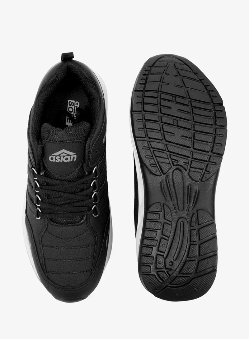 Asian  Black Sports Sneakers for Men and Boys for Men | Best Price UAE