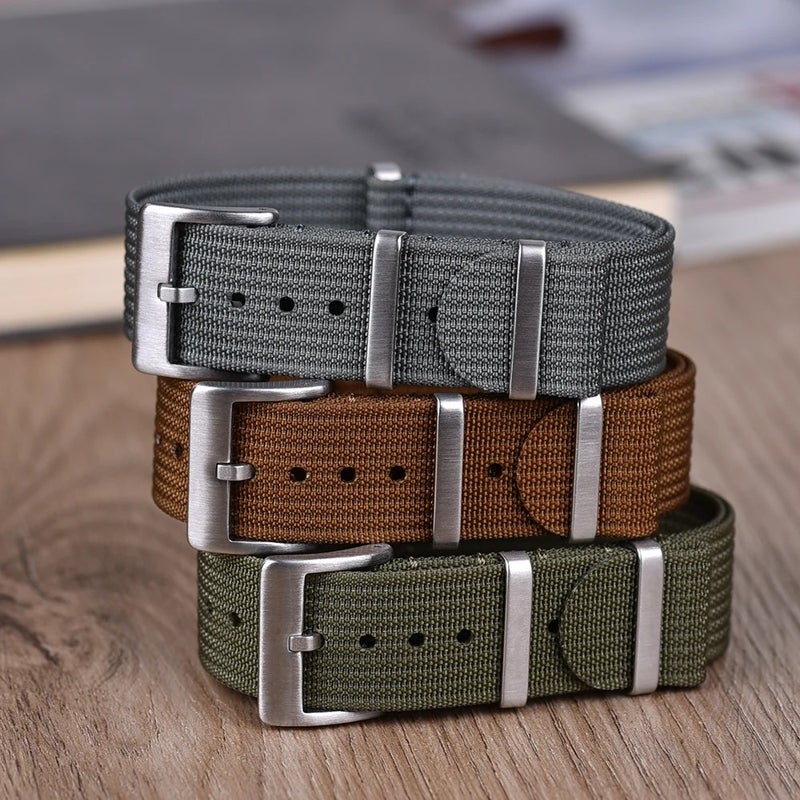 Bluejw High Density Ballistic Ribbed Nylon Watch Strap Replacement – Durable 18mm 20mm 22mm Nylon Watch Band to Replace the Watch Strap - Image 4
