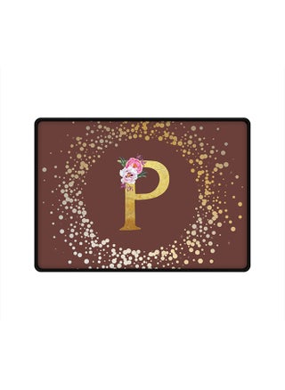Designer Gaming Mouse Pad  Anti-Skid Mousepad Large Keyboard Mouse Pad Desk Mat Custom Monogram Initial Letter Floral Pattern Alphabet - P  (Brown) - pzsku/Z5EF11BFD8B37F4169E6EZ/45/_/1696070609/88884532-8696-49a8-a5d3-fb5be8af80d7