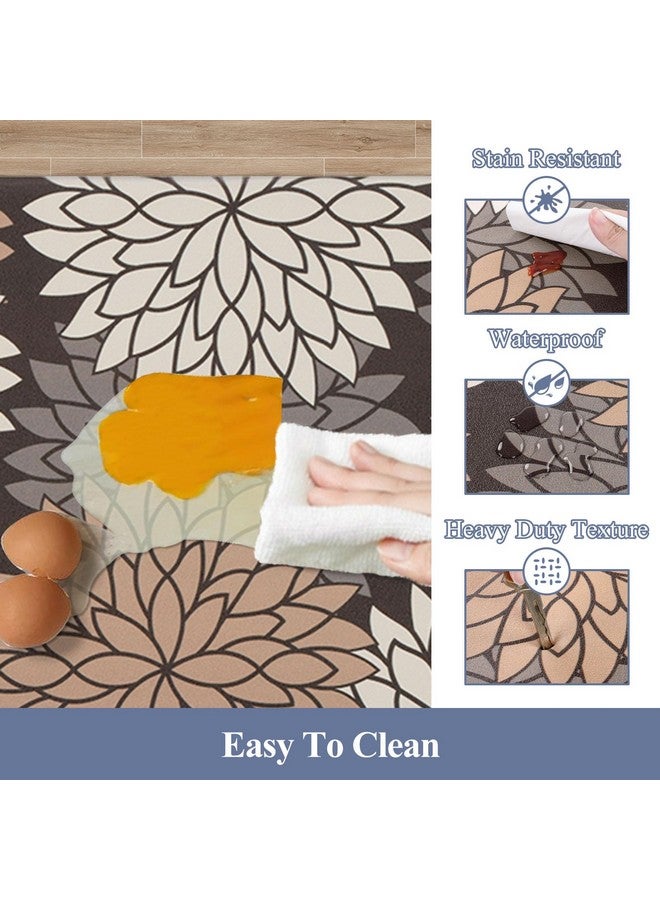 HEBE مجموعة سجادات المطبخ المضادة للتعب HEBE 2 قطعة سجادات مطبخ غير قابلة للانزلاق للسقف سجادات ومفارش مطبخ مريحة ومقاومة للماء لمطبخك، مكتب منزلي، حوض، غسيل - Image 5