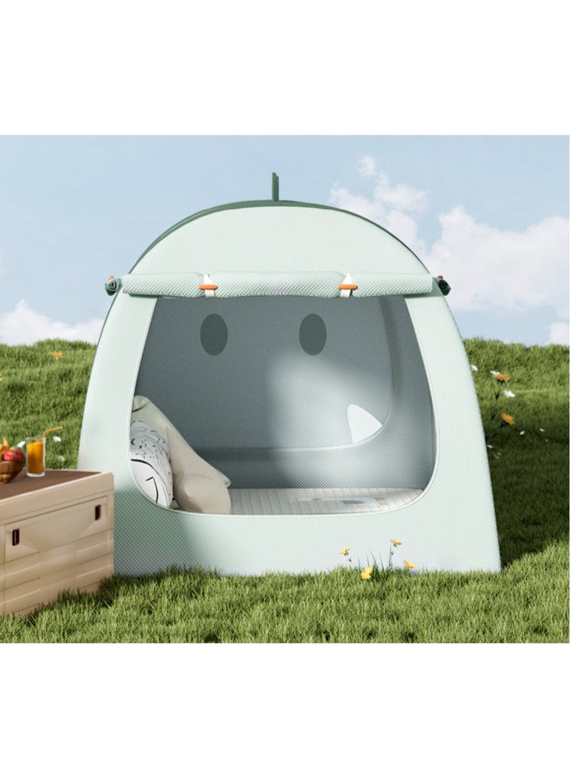 Children's small tent, indoor and outdoor, portable dollhouse, boys and girls' games, mosquito nets, ball pool, quick opening, children's fun little dinosaurs  - Image 4