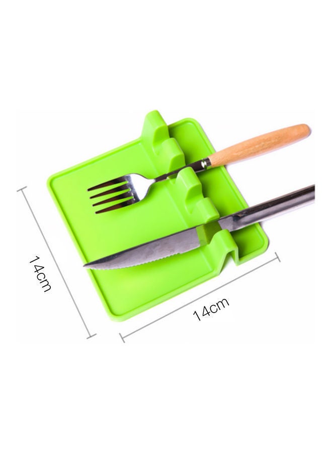 NIBEMINENT Silicone Spoon Holder Green  - Image 3
