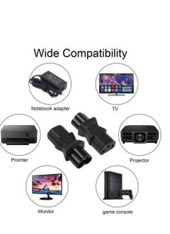 Y&D 2 Pack C13 Female to Male C6 Power Adapter, 3-Pin AC Converter Plug, Laptop Mains Cable  - Image 4