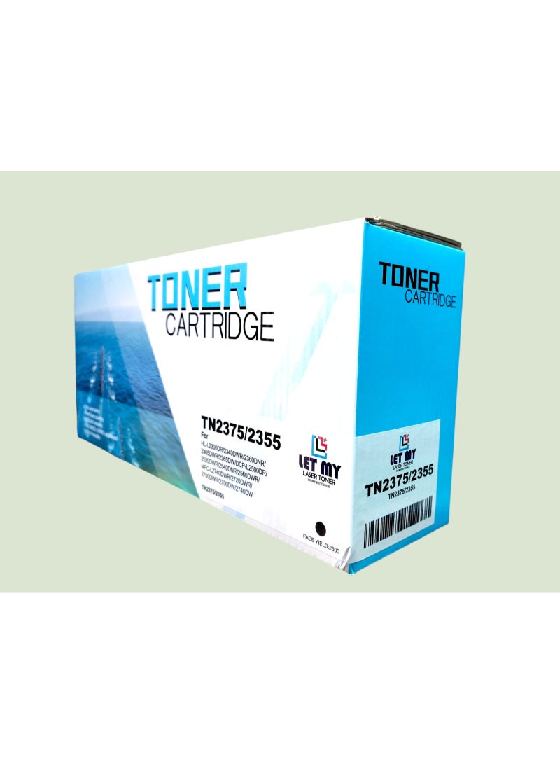 LET MY TN-2355/2375 High-Capacity Toner Cartridge for DCP-L2540 HL-L2320 L2365 and MFC-L2700 Printers -2600 pages - Image 2