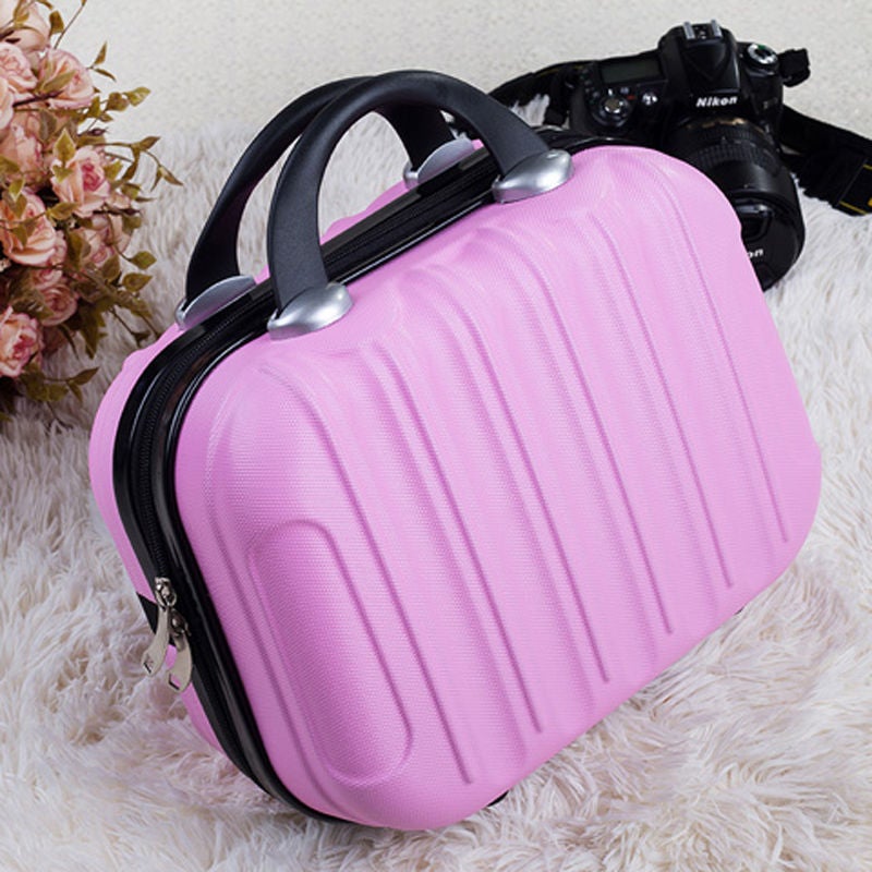 [A variety of optional] inch cosmetic bag mini suitcase Womens Cosmetic Box small suitcase portable suitcase Cute Powder [Special Price]]