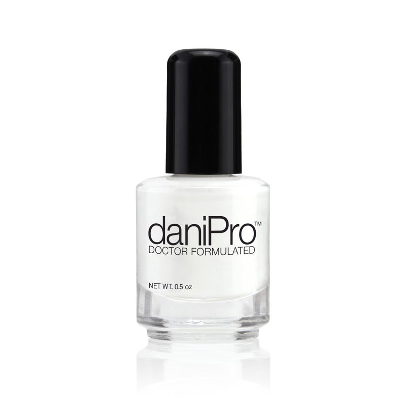 daniPro Doctor Formulated Nail Polish Just Dreaminâ€™ - White Fingernail Polish & Toenail Polish, 0.5 oz with Undecylenic Acid, Biotin & Vitamins - Vegan Formula for Healthy Nails - USA-Made