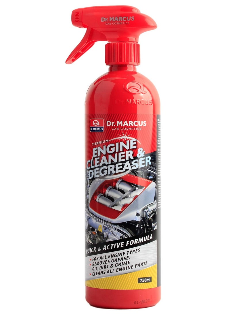 Dr.MARCUS Car Engine Cleaner And Degreaser With An Ultra-Strong Formula That Dissolves Stubborn Grease And Dirt, 750 ml, Made In Poland.  - Image 1