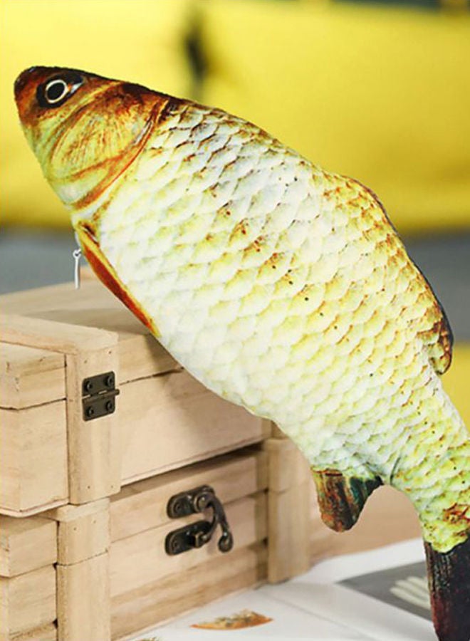 NIBEMINENT Interactive Fish Toy Gold/White 30cm - Image 2