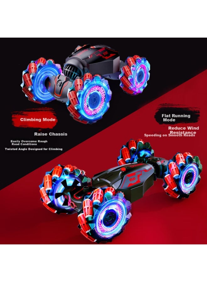 Sodeep Suodi Children's Toy, Boys' Remote Control Car, Flip-up Electric Transforming Gesture-sensing Racing Car, Birthday Gift - Image 4