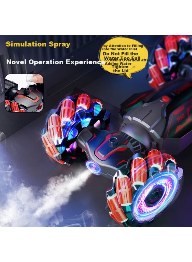 Sodeep Suodi Children's Toy, Boys' Remote Control Car, Flip-up Electric Transforming Gesture-sensing Racing Car, Birthday Gift - Image 2