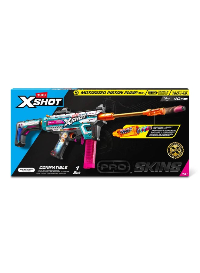 X-Shot Skins Series 1 Pro Motorized Piston Pump AEB Blaster with 40 Darts - Image 1
