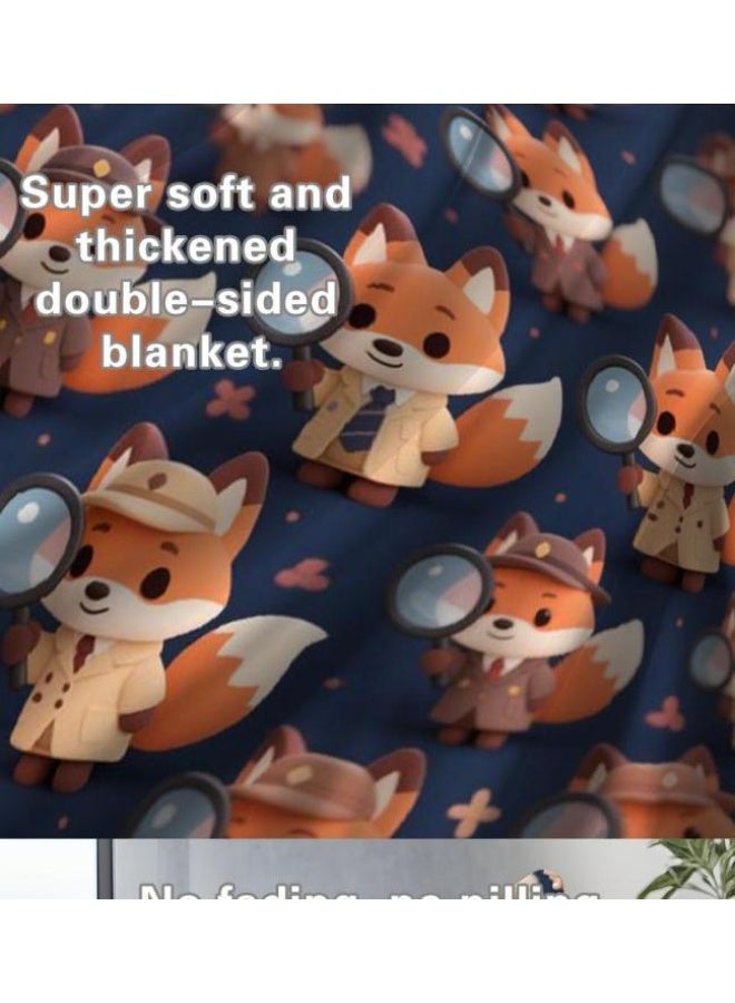 general Flannel thin blanket (warm and comfortable, suitable for sleep, gaming, dust removal and sandproof) 150cm*200cm - 684 - Image 5