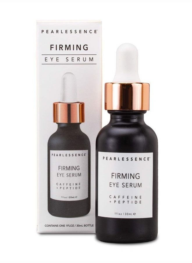 Pearlessence Firming Eye Serum with Caffeine + Peptide – Rejuvenates Puffy Eyes & Reduces Under Eye Bags | Made in USA & Cruelty Free (1oz)  - Image 1