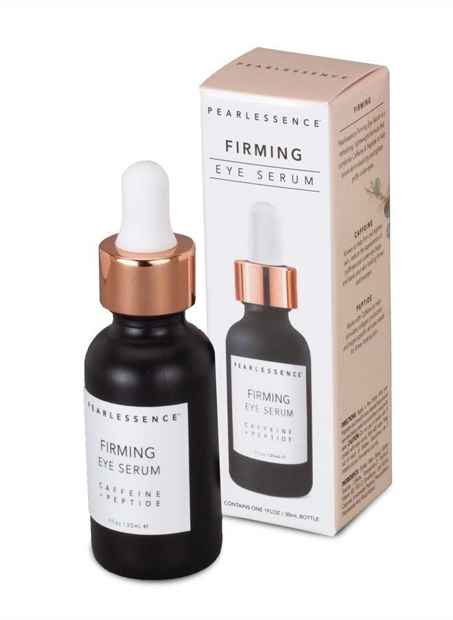 Pearlessence Firming Eye Serum with Caffeine + Peptide – Rejuvenates Puffy Eyes & Reduces Under Eye Bags | Made in USA & Cruelty Free (1oz)  - Image 3