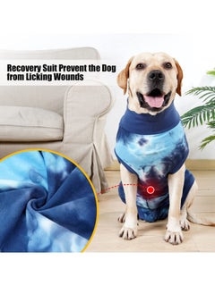 SYOSI Dog Recovery Suit Soft and Breathable Onesie with Tie Dye Design ECollar Alternative for Abdominal Wounds and Anti-Licking M  - Image 4