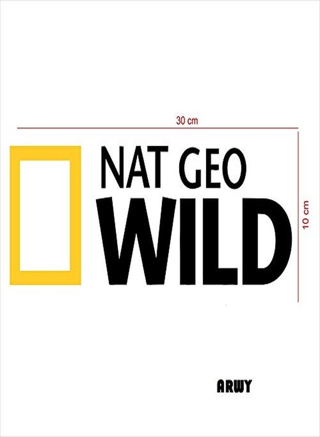 Roonir Car-Styling NAT Geo Wild Car Sticker Big Size(30 cm X 10 cm)