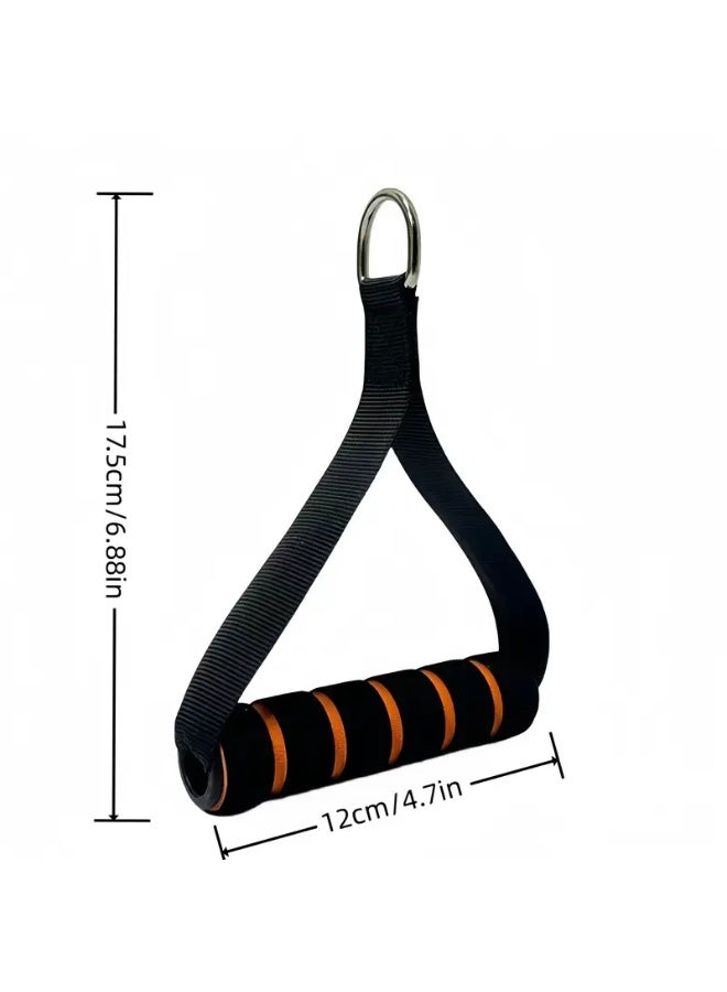 Goolsky 4pcs/set Fitness Handles for Resistance Bands, Non-slip Sponge Grips, with Strong Nylon Straps, Suitable for Yoga and Strength Training (2 Handles + 2 Carabiners) - Image 2