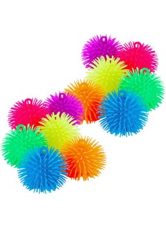 Kicko Puffer Balls - Assorted Colors, Spiky Balls For Kids, Sensory Game, Stress Relief - 5.5'' - 6 Pack  - Image 1