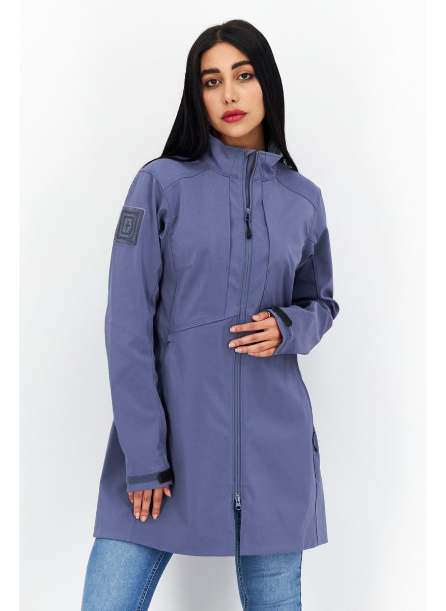 Women Embroidered Logo Long Sleeve Softshell Jacket, Dusty Blue - pzsku/Z5EF218212BF0F09D7BB6Z/45/_/1724351042/9926ab96-2935-47f2-b984-6b52b6c6b46d