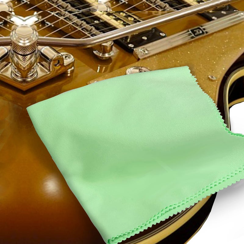 RUSON 6 Pack Guitar Cloths, 12"x12" Microfiber Flute Cleaning Cloth for Musical Instruments Polishing & Cleaning Cloths for Guitar Flute Violin Piano Clarinet Trumpet Sax - Image 5