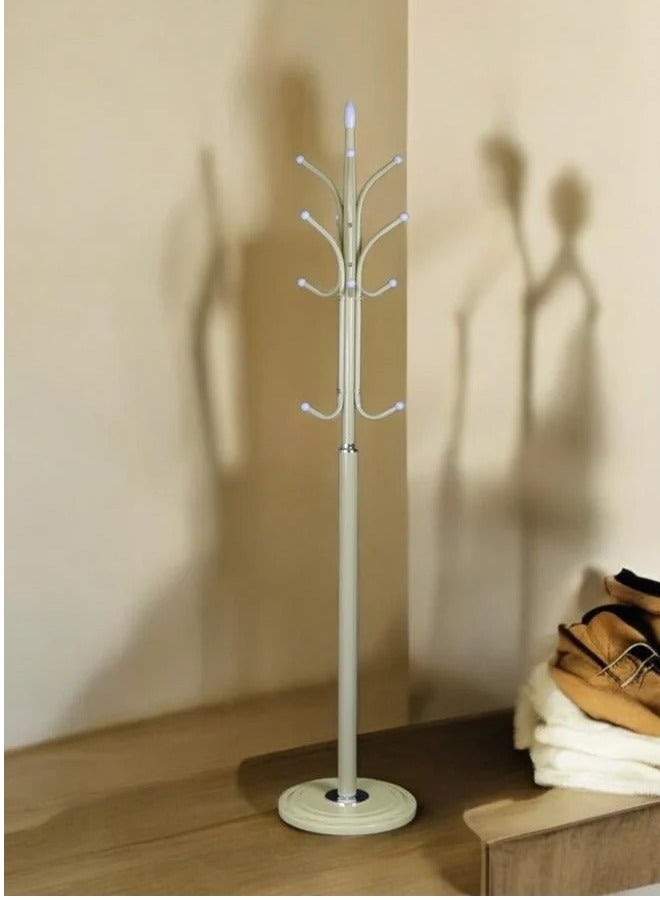 Loquat Elegant metal coat rack and rack with a fixed base and 12 hooks - a modern and practical design - Image 2