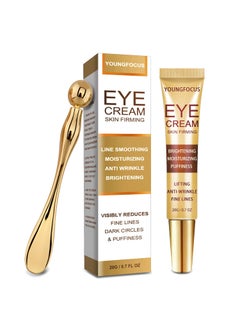 youngfocus Retinol Eye Cream for Dark Circles and Puffiness Anti Aging Eye Cream with Hyaluronic Acid and Collagen in 2 Weeks Lightweight Eye Cream Gel to Smooth Fine Lines and Hydrate Eye Area 
