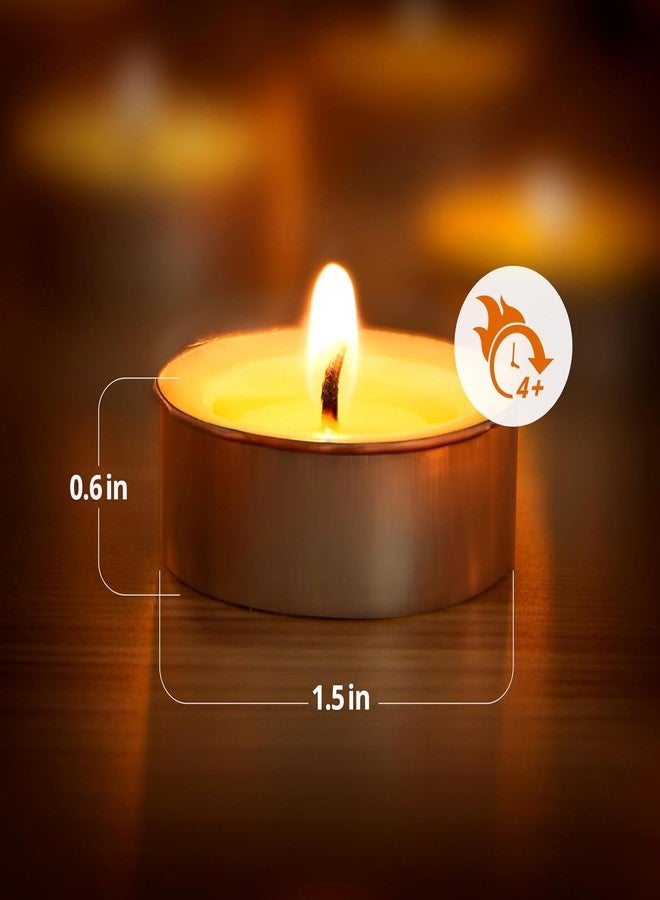 Akaar Décor's Tea Light Candles Multiple Pack Bulk 2-3 Hours Long Time Burning, Natural Wax Tealights, Smokeless & Odorless, White Mini Tea Lite Candles for Diwali Décor| Home Décor| Christmas (25) - Image 2