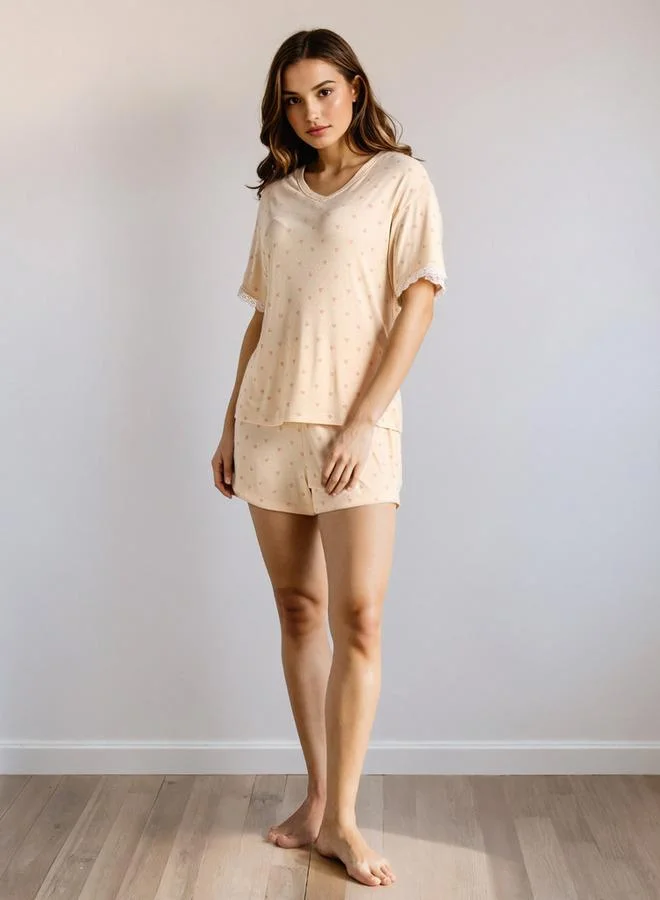 Splash FAV Strawberry Print Shorts