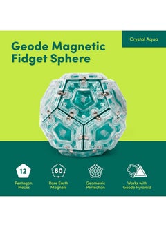 Geode Sphere Magnetic Fidget Toy For Adults | Quiet Adult Sensory Toy For Stress Relief & Anxiety, Office Desk Toy & Top Gadget Gift Idea | Aqua, 12-Piece Set - pzsku/Z5EF2427D90F075CB29B6Z/45/_/1732773964/3a56fa7e-3155-4e4e-b73f-28dbc6a36d19